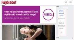 Desktop Screenshot of fagbladet.no